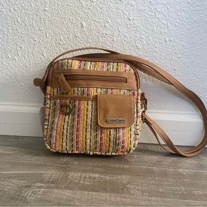 NWT multisac woven crossbody bag